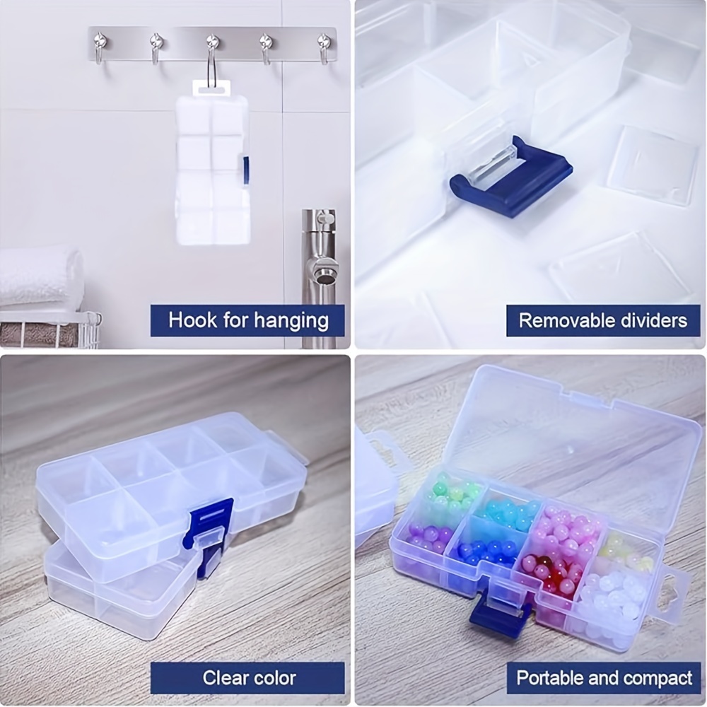 Portable Plastic Organizer Container Storage Box Adjustable - Temu