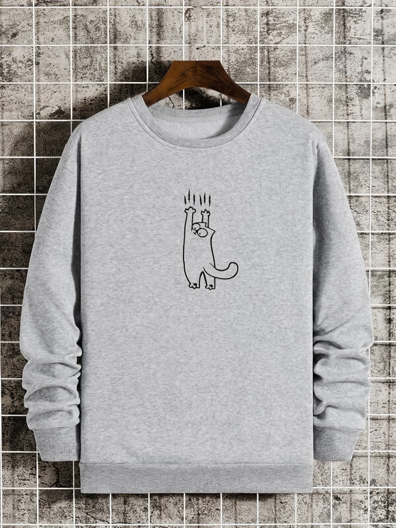 cat graphic sweatshirt