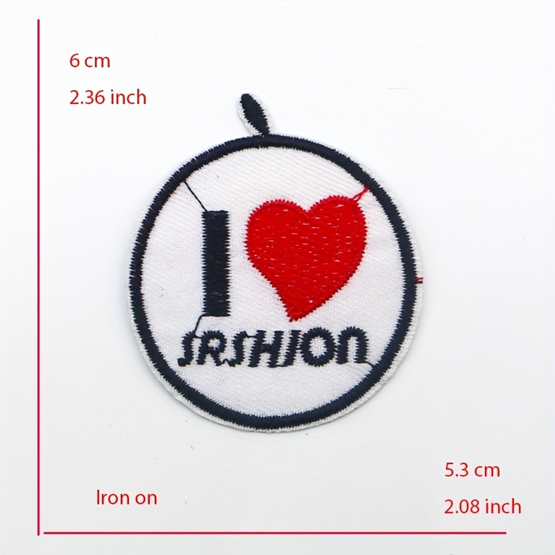 Embroidered Applique Patch DIY 3 3/4 Inch Iron On 