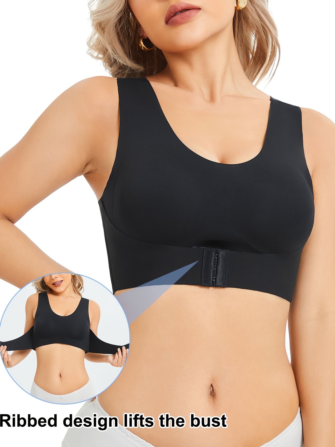 Seamless Front Buckle Support Bra & 2-in-1 Kyphosis Correction Bra