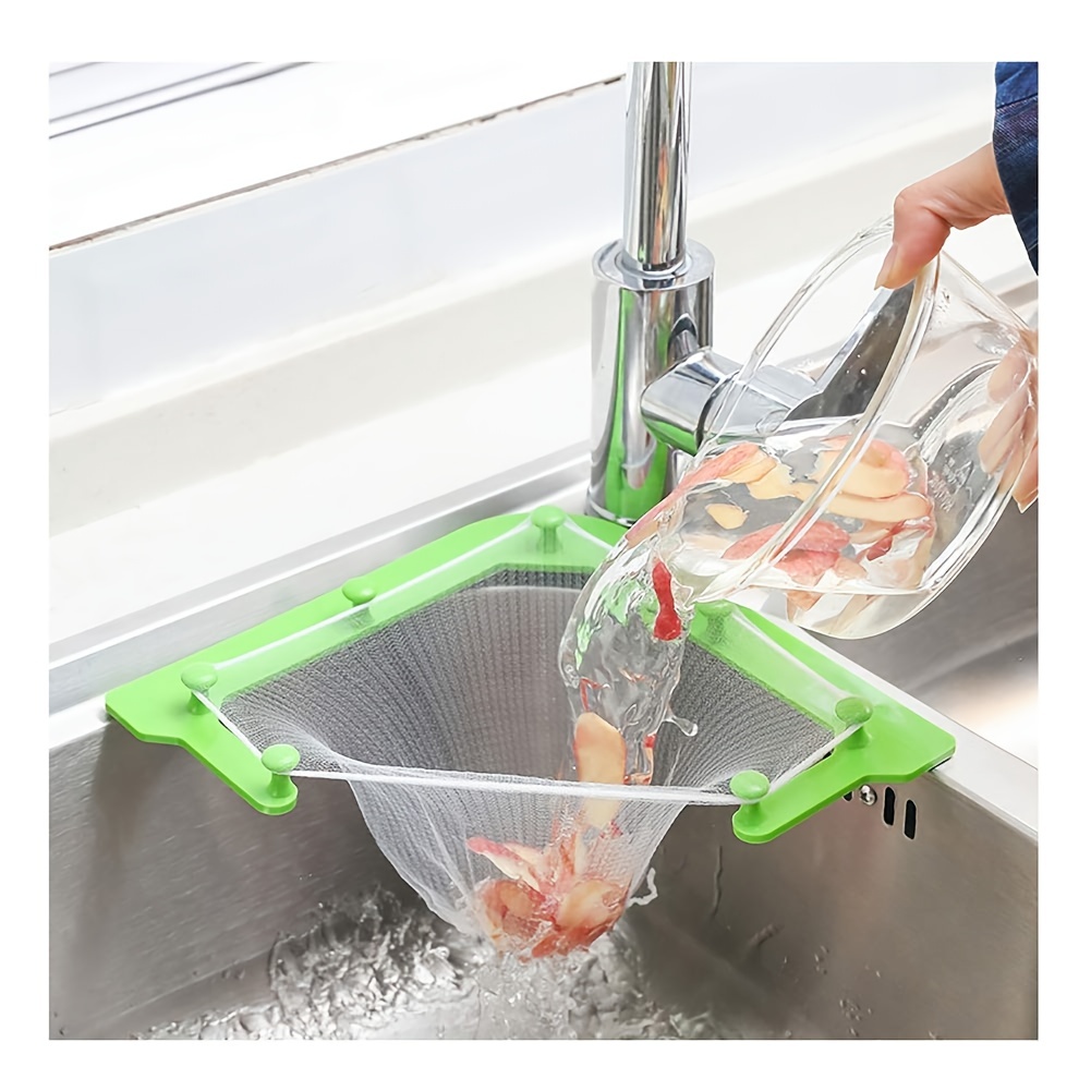 HDYA Sink Drain Strainer Basket Kitchen Food Waste Leftovers Food Catcher  Garbage Triangle Filter Corner Sink Strainer