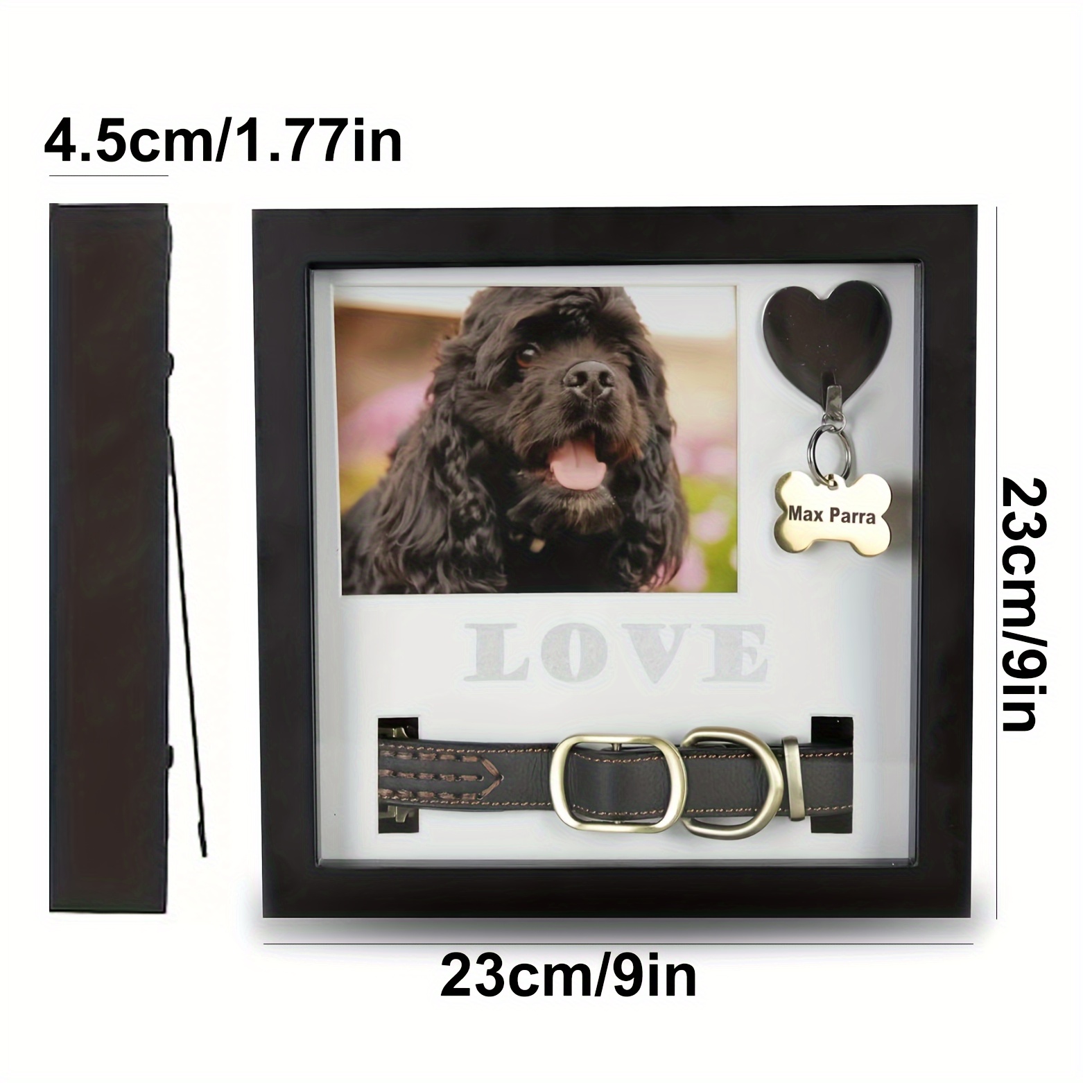 Pet Memorial Photo Frame Shadow Box Dog Gift Keepsake Collar - Temu United  Kingdom