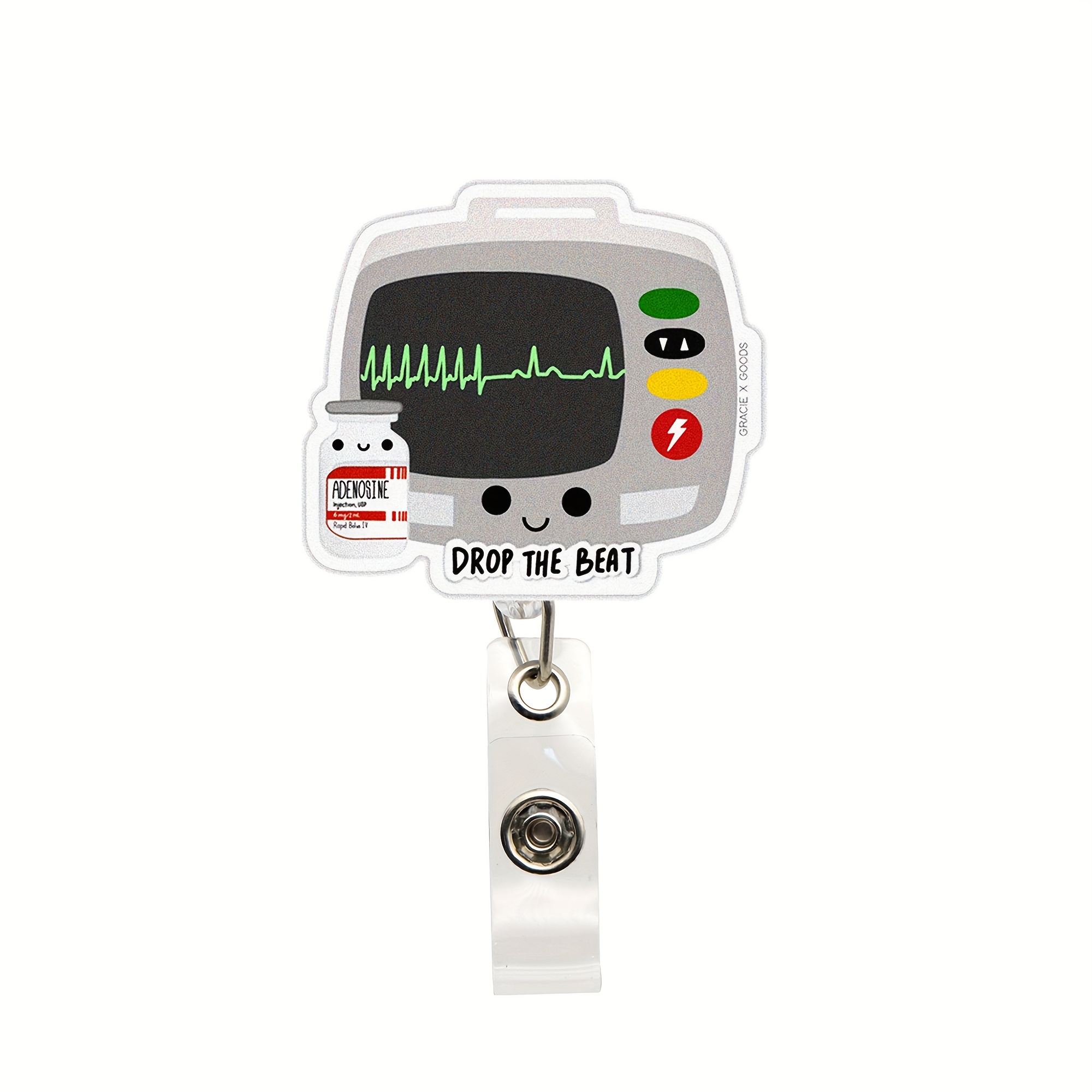 Planar Acrylic Retractable Hospital Badge Holder Reel - Temu