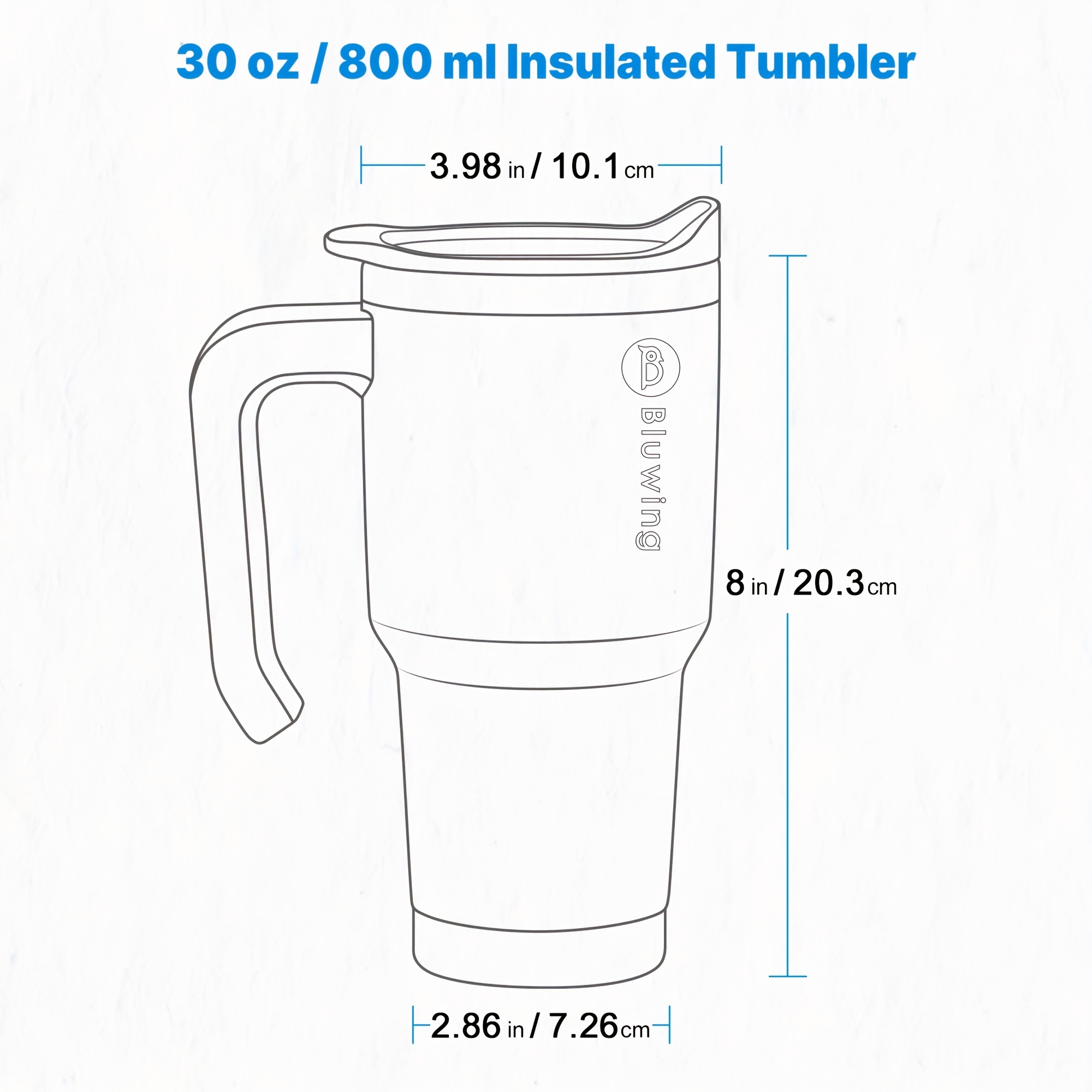 30z Stainless Steel Coffee Mug With Handle, Double Wall Vacuum Insulated Mug,  With Spill-proof Lid, For Traveling - Temu