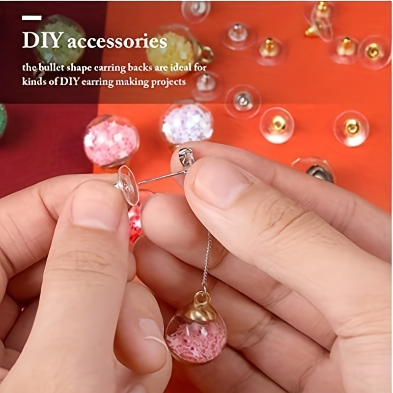 Diy Jewelry About Metal Iron Earring Back Earplug - Temu