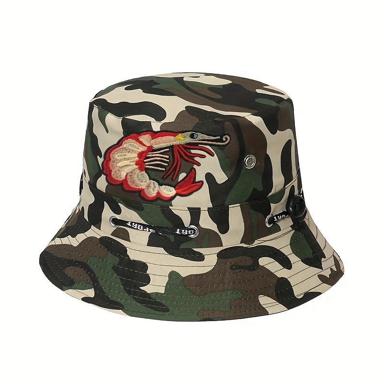 2023 Camouflage Bucket Hat for Men Casual Cotton Fisherman Cap