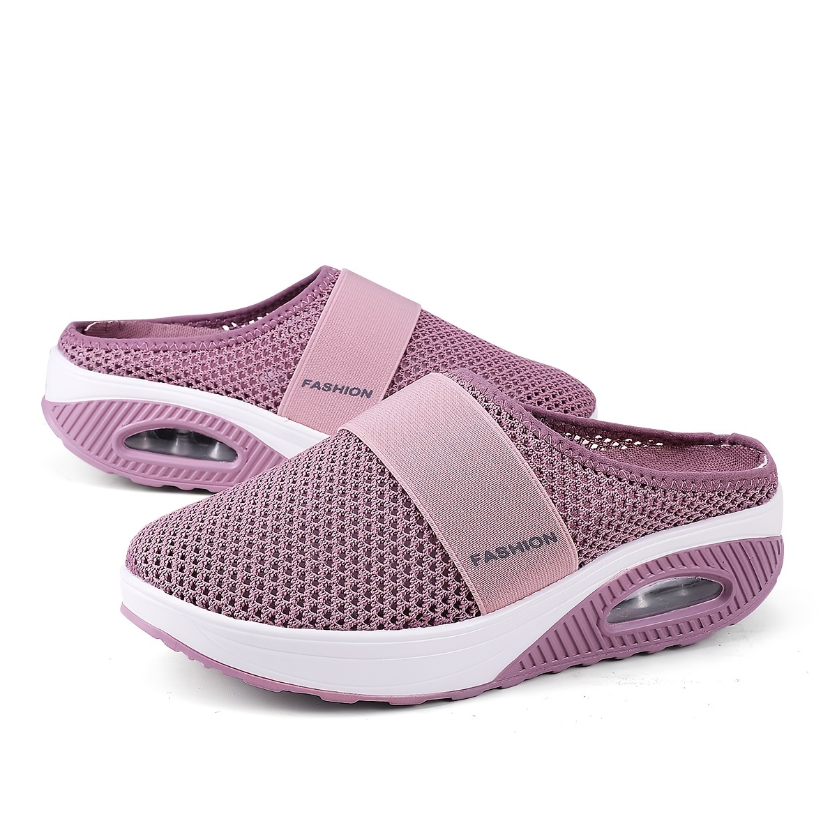 woven mesh sandals women s flying casual air cushion sole
