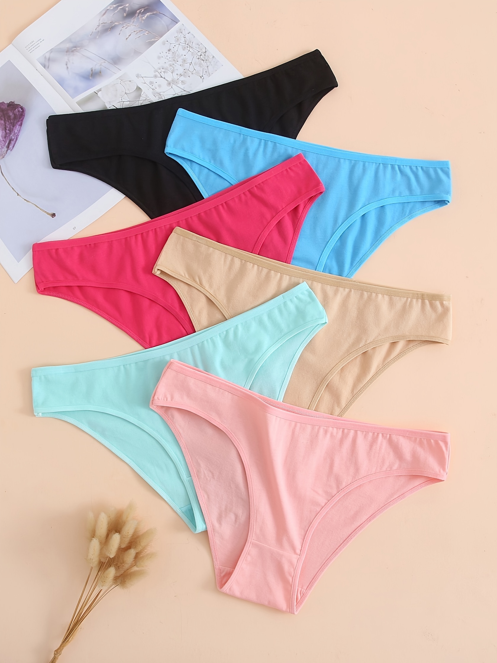 Plus Size Simple Panties Set Women's Plus Solid High Waisted - Temu Canada