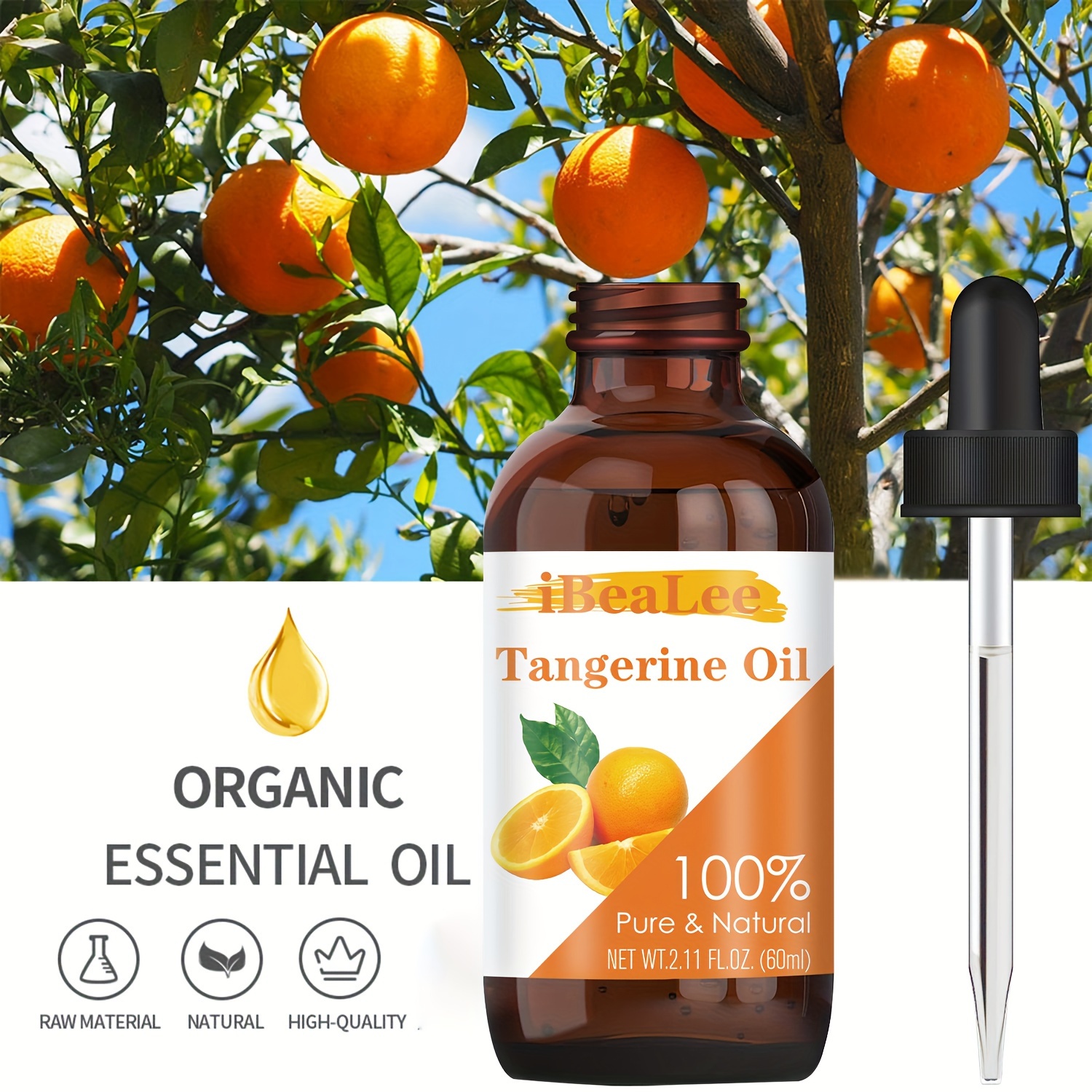 Premium Organic Sweet Orange Essential Oil - High Quality