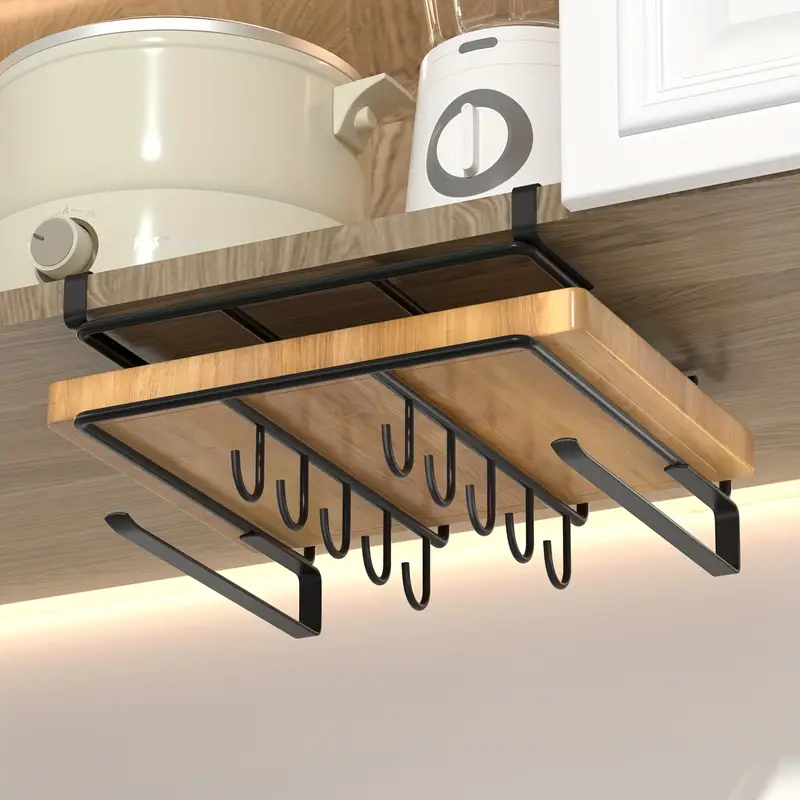1pc Multifunctional Cabinet Hanging Kitchen Rack, Cutting Board Rack,  Cabinet Door Hanging Rack, Wall-mounted Pot Cover Storage Rack, Space  Shelves Holder For Kitchen, Bathroom Organizer, Home Kitchen Bathroom  Accessories, Kitchen Items