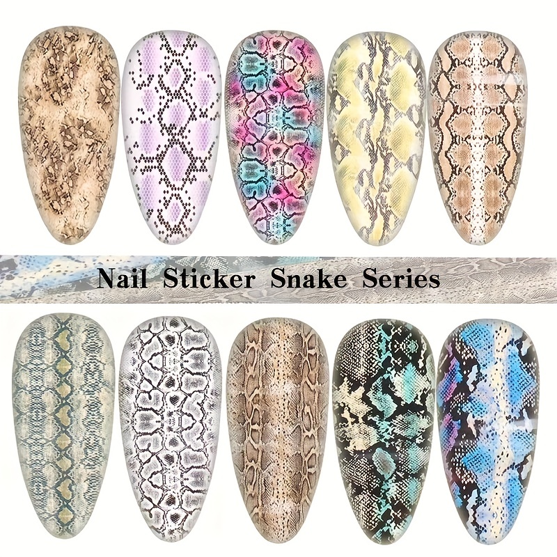 Snake Skin Nail Foils Set