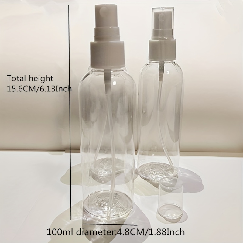 Small Spray Bottle Travel size, Refillable and Reusable Plastic Bottles for Essential Oils, Perfume, Suitable for Liquid, 30/60/80/100ml, Size: 100ml/