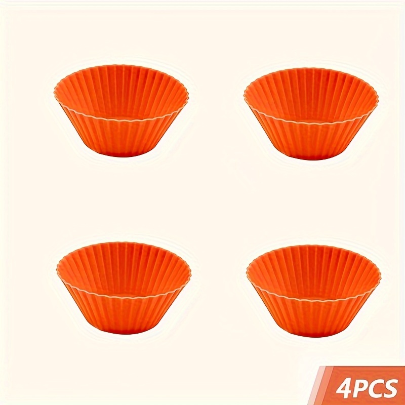 Silicone Baking Cups Reusable Muffin Liners Non-stick Cup Cake Molds Set Cupcake  Silicone Liner Standard Size Silicone Cupcake Holder Reusable Cupcake  Liners Christmas Gift (color Random) - Temu