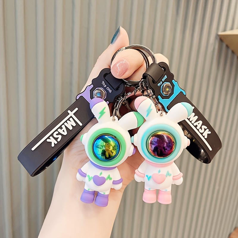 Cartoon Cool Astronaut Keychain Cute Doll Keyring Fashion Couple Bag Charm  Holder Ornament Key Chain Car Pendant Birthday Gift - AliExpress