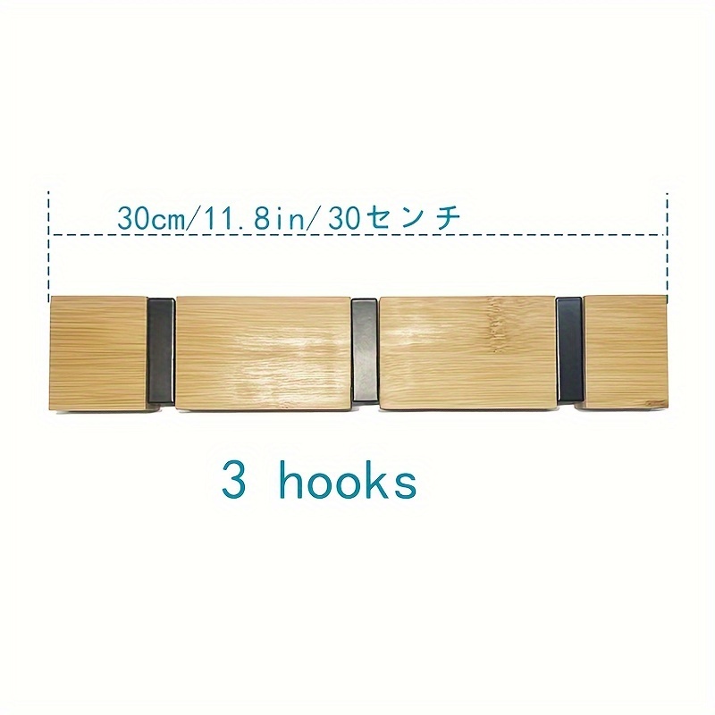 Wooden Coat Hook Wall Mounted Coat Rack Folding Space Saving - Temu