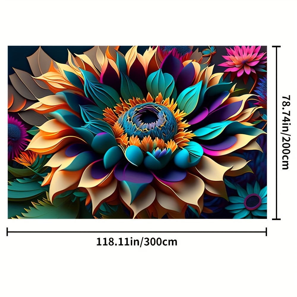 3d Three dimensional Sunflower Living Room Kitchen Floor Mat - Temu