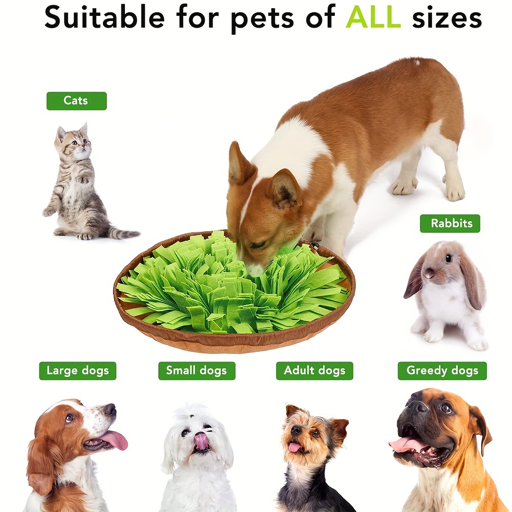 Silicone Snuffle Mat For Dogs, Dog Sniff Mat For Small Large Dogs Rabbit,  Foraging Mat Lick Mat For Smell Training