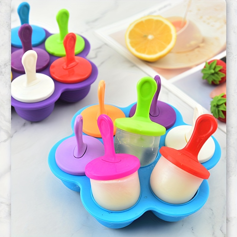 1 Molde De Silicona Para Paletas, Molde De Silicona Para Paletas De 7  Orificios, Accesorios De Cocina - Temu