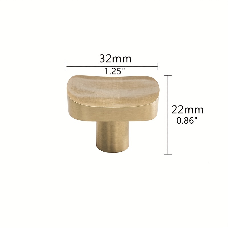 POMELLI PER MOBILI CASSETTI ARMADIO MANIGLIA IN OTTONE 2 PZ