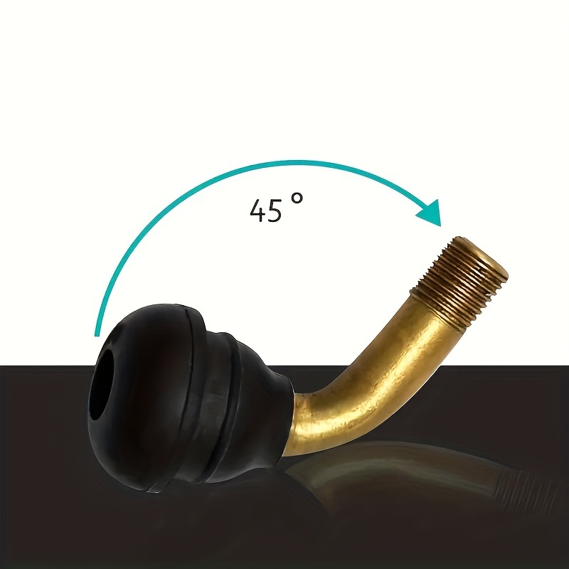 Tubeless Tire Valve Stem PVR70 8PCS Brass Stems Bent 90 Degree Angled  Snap-in Black Rubber Base for Motorcycle Scooter ATV Go Kart Fits Tubeless  Tire