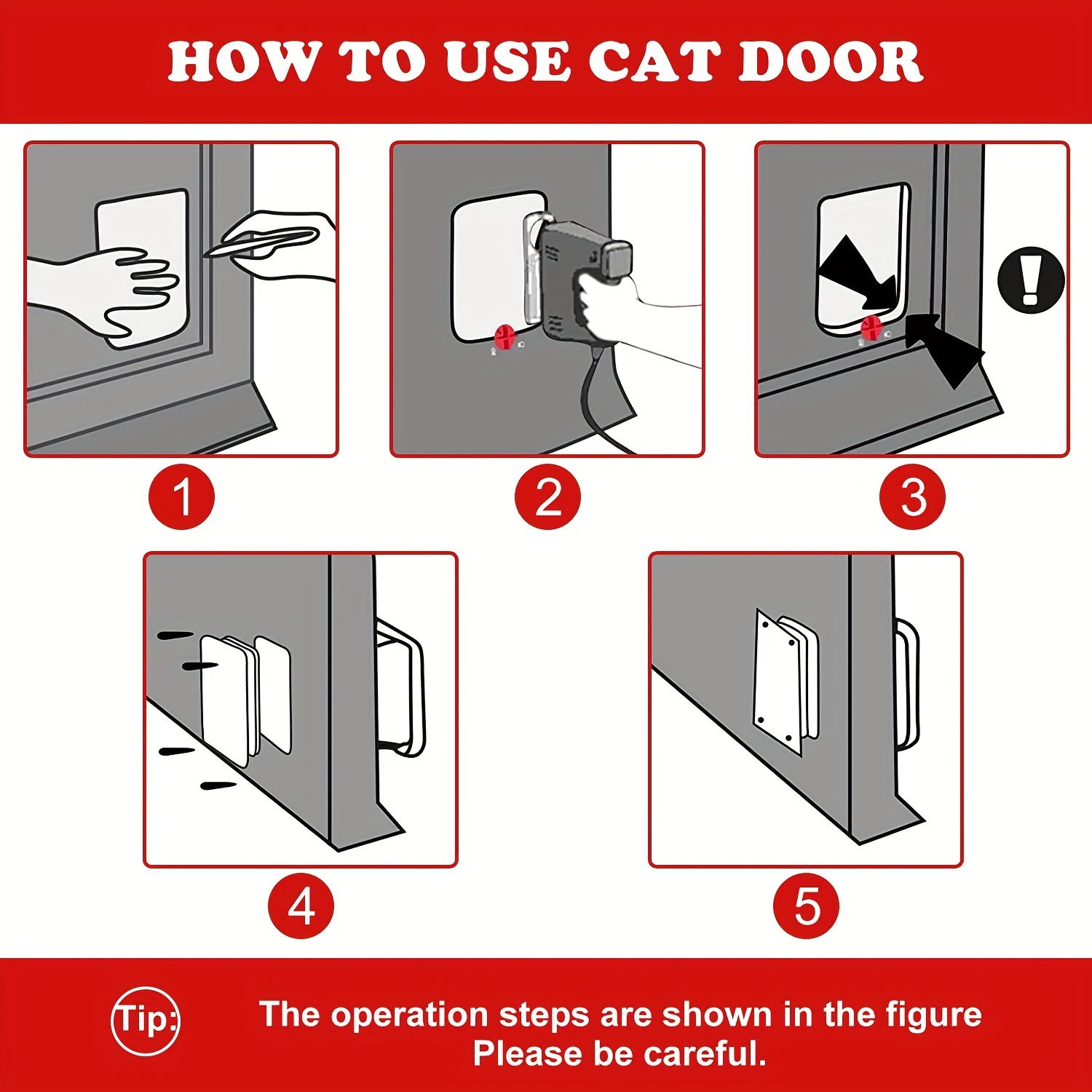 Cat door wall outlet tunnel