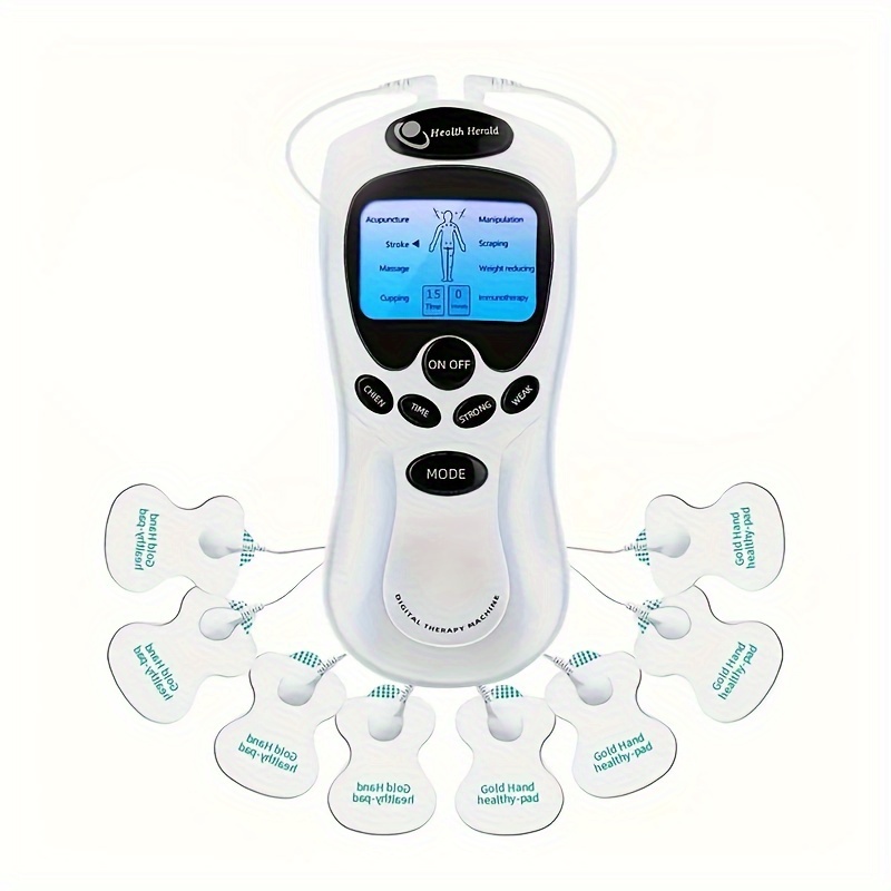 Tens Unit Muscle Stimulator, 8 Modes 15 Levels Of Strength Tens Machine  With Premium Electrode Pads - Temu