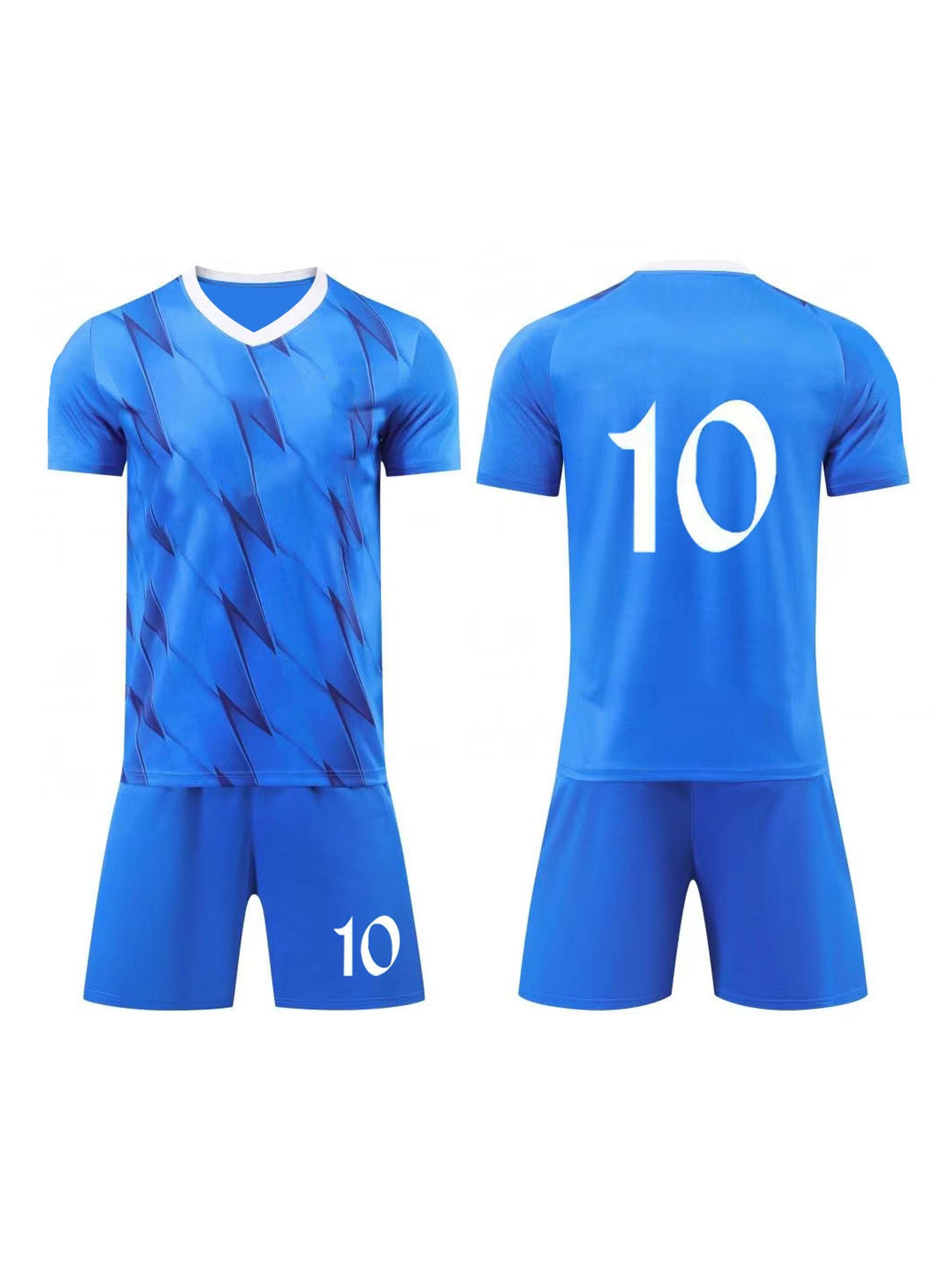 Men's Football Sports Suit Number 10 Short Sleeve T shirt - Temu