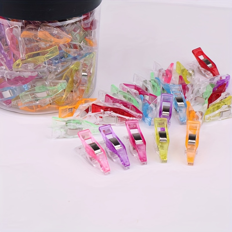 Colorful Sewing Craft Quilt Binding Sewing Clips Plastic - Temu