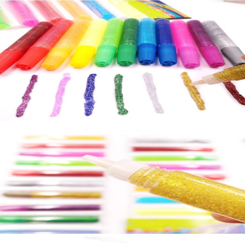 Glitter Glue Pens - Temu