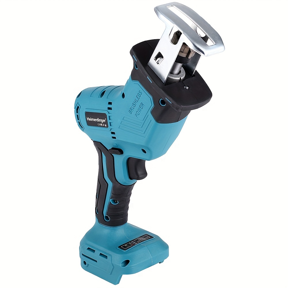 18v Brushless Cordless Reciprocating Saw With Saw Blades, No Battery,  Compatible Below Makita Batteries - Temu