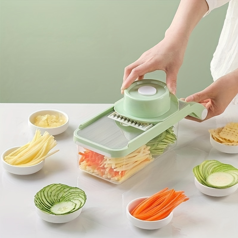 1pc Multifunctional Vegetable Cutter, Stainless Steel Fruit Slicer Grater,  Kitchen Accessories