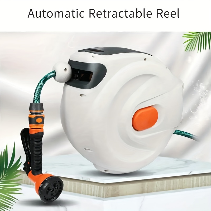 Hose Reel High-Pressure Automatic Hose Reel Retractable 10 Meter Line Auto  Repair Beauty Equipment Garden Hose Reel for Watering Car Wash : :  Sports & Outdoors