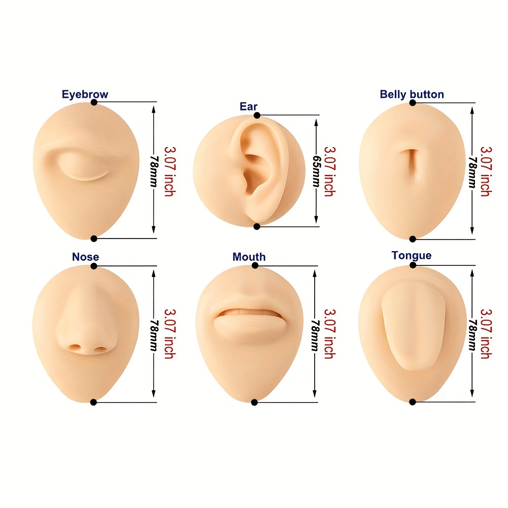 Soft Silicone Flexible Tongue Mouth Model Piercing Practice - Temu
