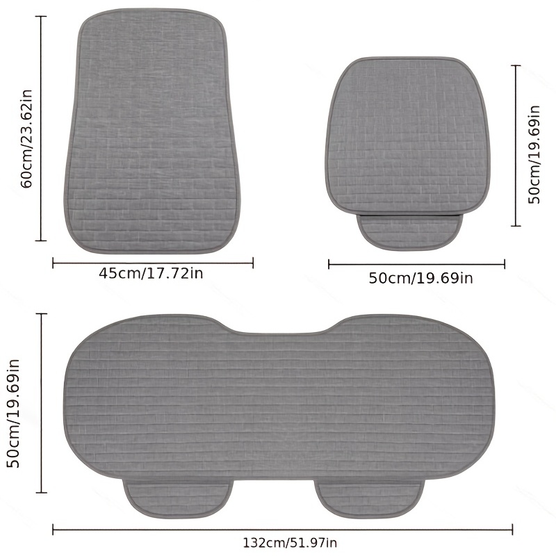 Flax Car Seat Cover Four Seasons Front Rear Linen Fabric Cushion Breathable  Protector Mat Pad Auto accessories Universal Size - Price history & Review, AliExpress Seller - Car Life Online Store