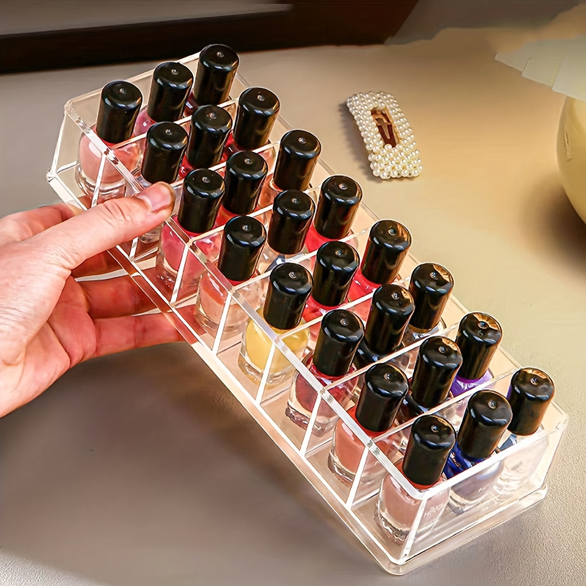 1pcs nail polish display shelf, multi-layer large capacity nail polish  storage box