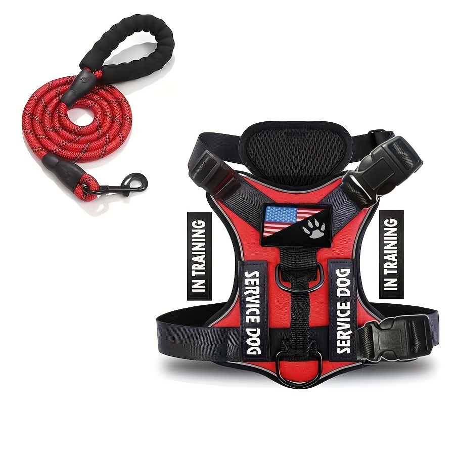 Buy Wholesale Hong Kong SAR Light Weight Service Big Dog Harness With  Reflective Service Dog Patches,different Patches Available & Light Weight  Service Big Dog Harness at USD 4.5
