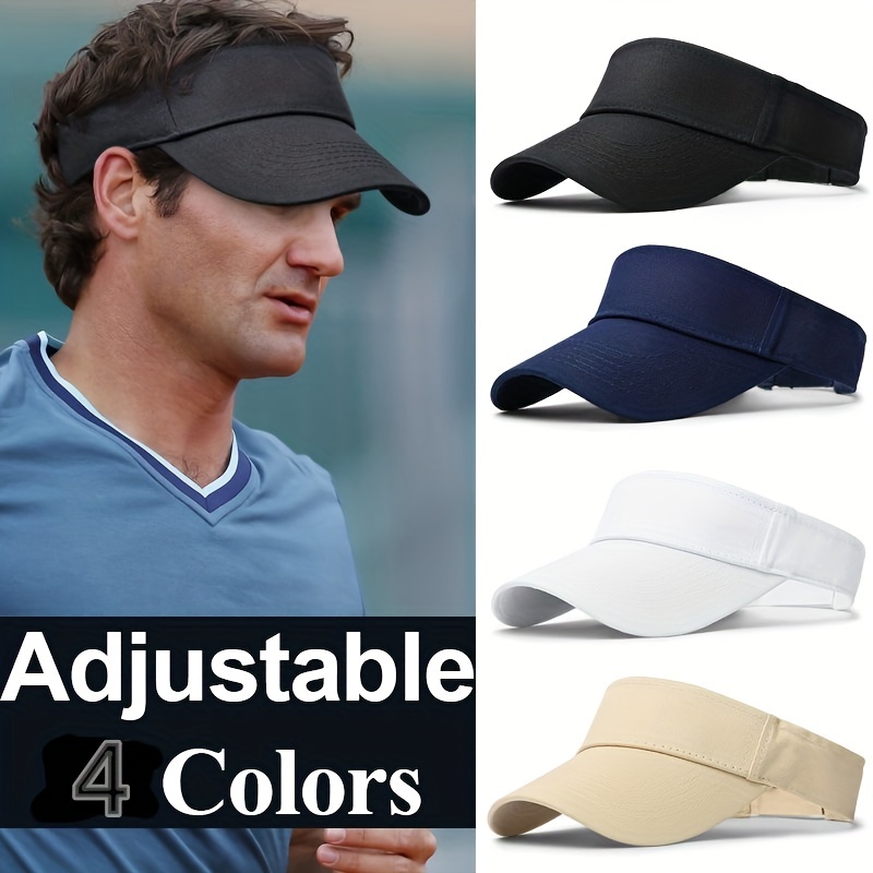 Sombrero de visera solar para mujeres y hombres, gorra deportiva ajustable  para golf y tenis