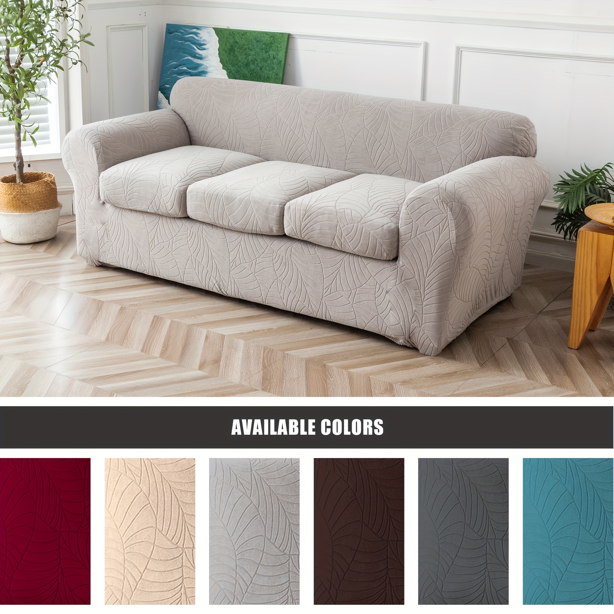 Stretch Waterproof Couch Covers for 3 Cushion Couch Sofa