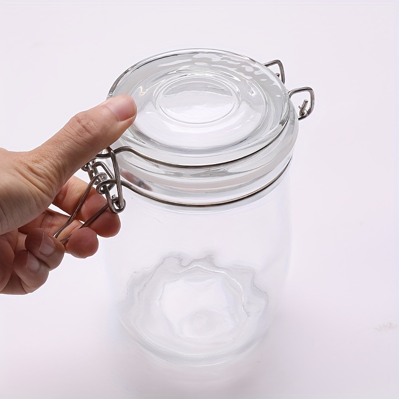 32 oz Glass Jars With Airtight Lids And Leak Proof Rubber Gasket,Wide Mouth  Mason Jars