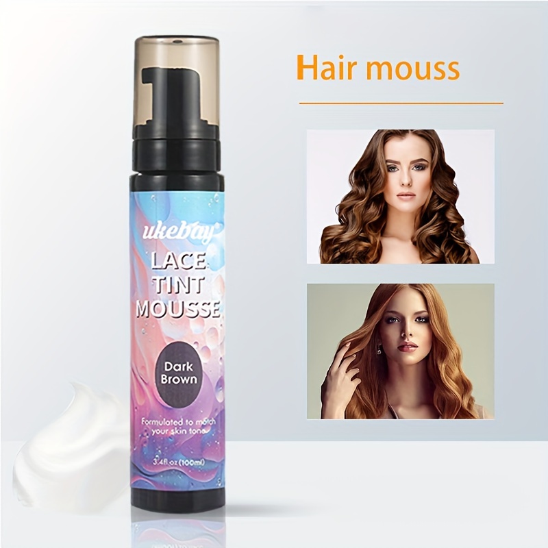 Lace Tint Spray for Lace Wigs and Dark Brown Middle Brown Light Brown Lace  Tint Spray For Closures, Wigs And Closure Front-100ml (Light Brown)