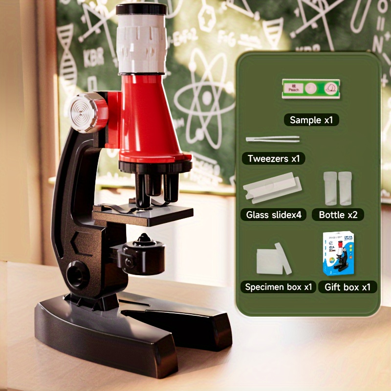 Microscope Pour Enfants, Adapté À L'observation Des Bactéries, Ensemble  D'expériences Scientifiques Spéciales Pour Les Élèves Du Primaire Et Du