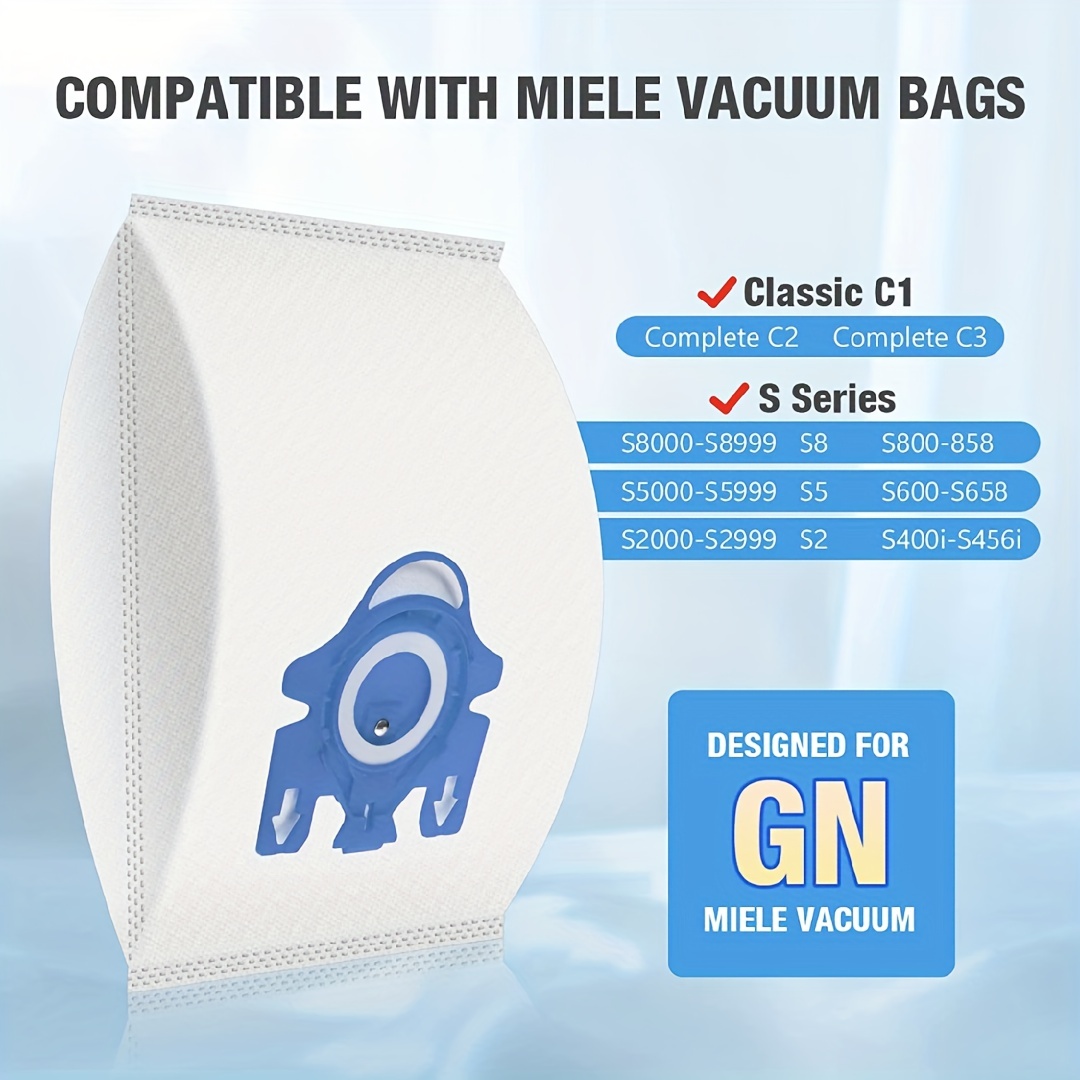 12 Pack Gn Sacs sous vide Sacs Miele Compatible Miel Classic C1