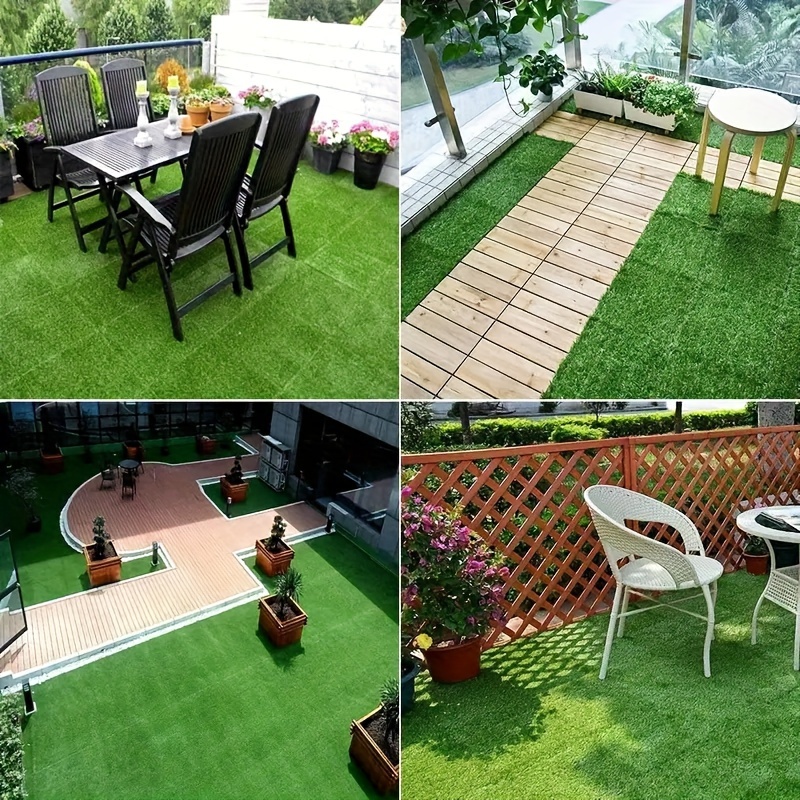 1pc Alfombra Paja Simulada Hierba Falsa Gazebo Ignífugo - Temu