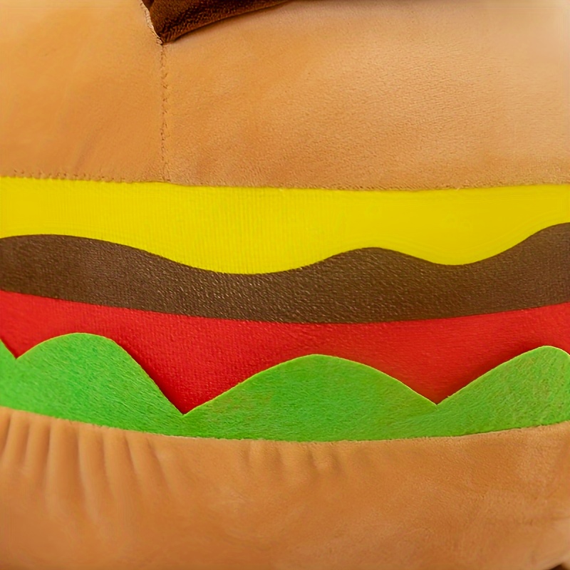 Realistic Burger Pillow Cushion fun Prank Gift cheeseburger - Temu