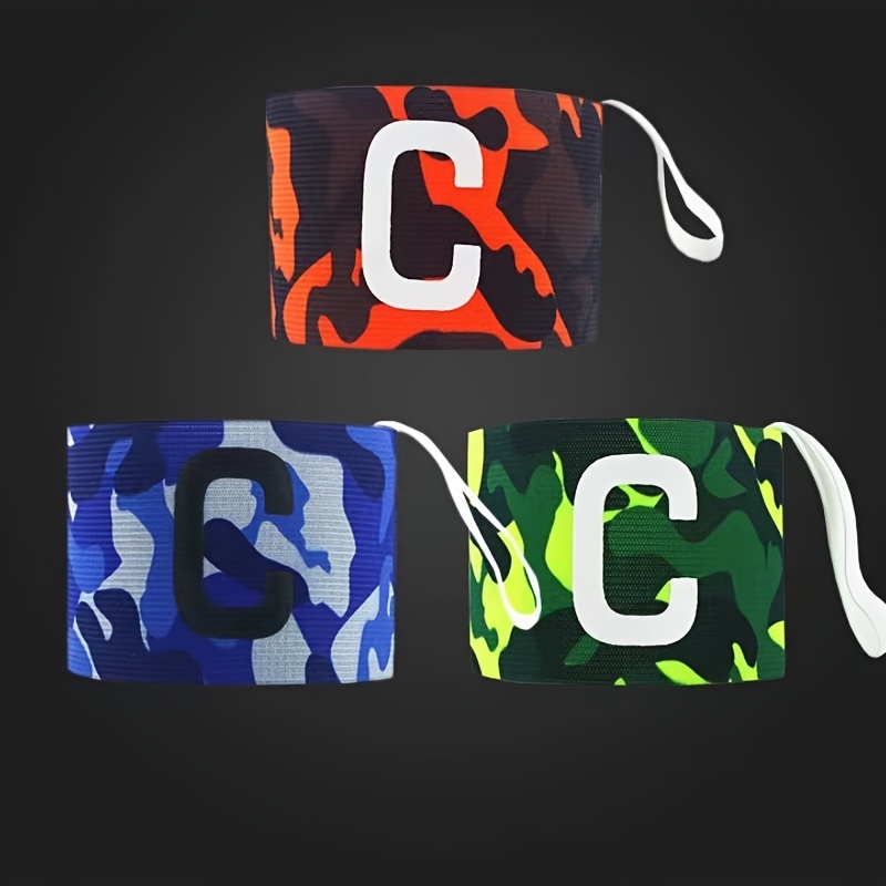 Camo Pattern Soccer Captain Armband, Soccer Armbands Hook & Loop