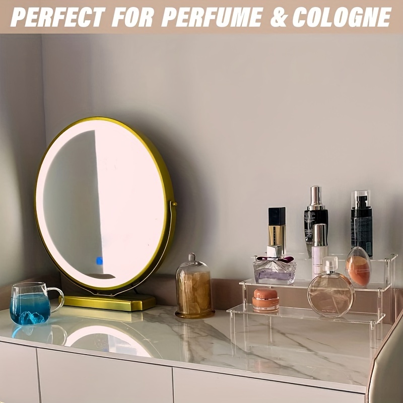 tier acrylic display stand clear perfume organizer easy Temu