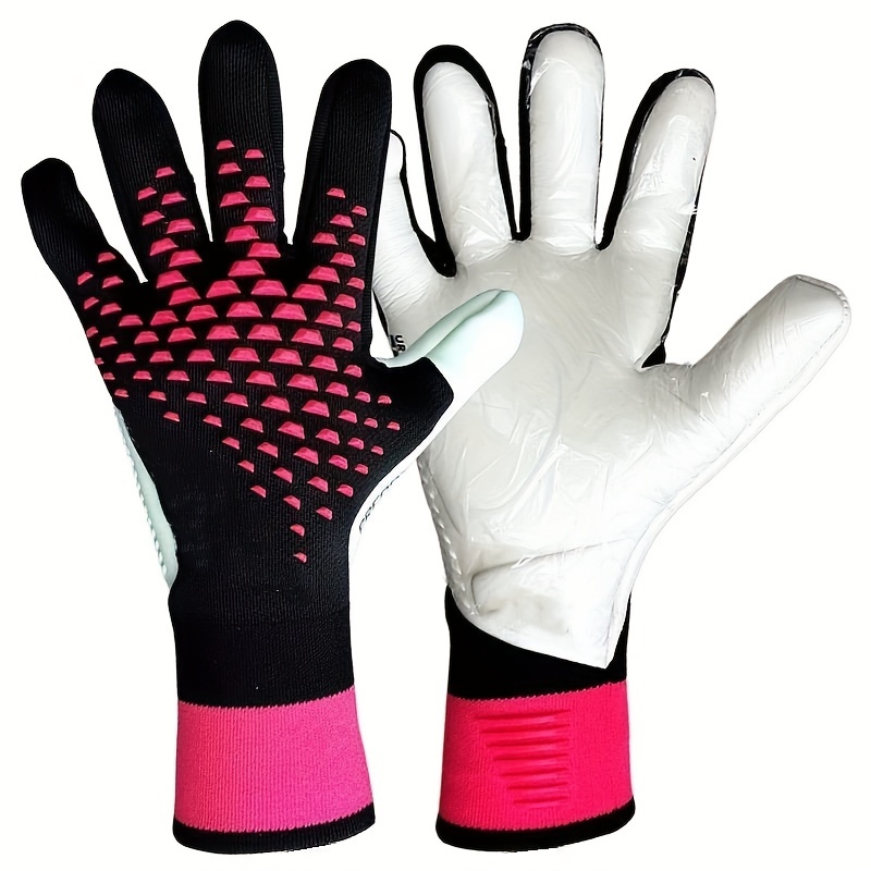 1 par látex fútbol portero Guantes adultos juventud espesado fútbol cómodo  transpirable durable anti deslizante profesional protección entrenamiento portero  fútbol exterior deportivo Hombres Mujer portero Guantes blanco, Mode de  Mujer