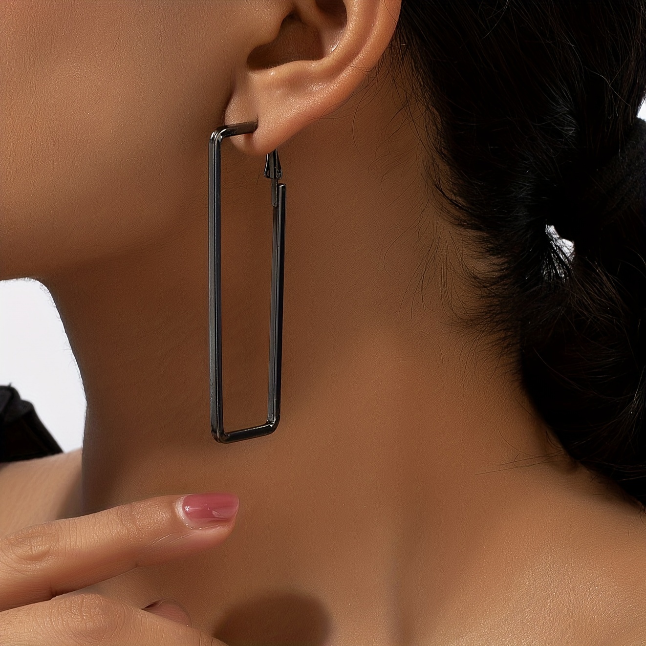 Simple Punk Hoop Earrings