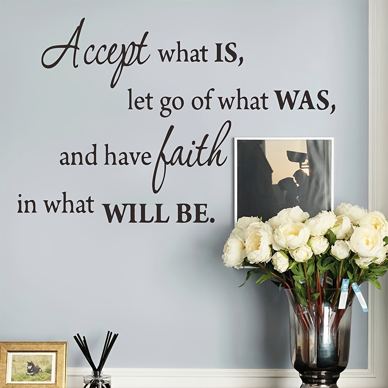 1 Set Inspirational Quotes Wall Decals Diy Self Adhesive Stickers Home ...