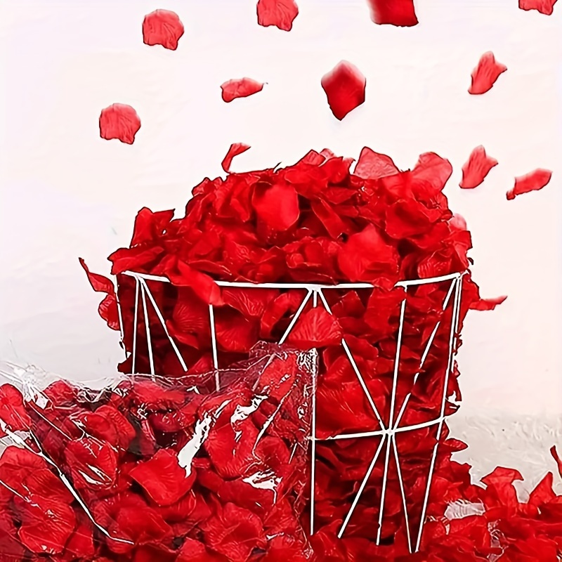 

1000pcs Stunning Wedding Rose Flower Petals - Artificial Flower For Marriage Party Decoration And Valentine's Day Celebration,suitable For Couples Diy Hand-made Dating Decor Easter Gift